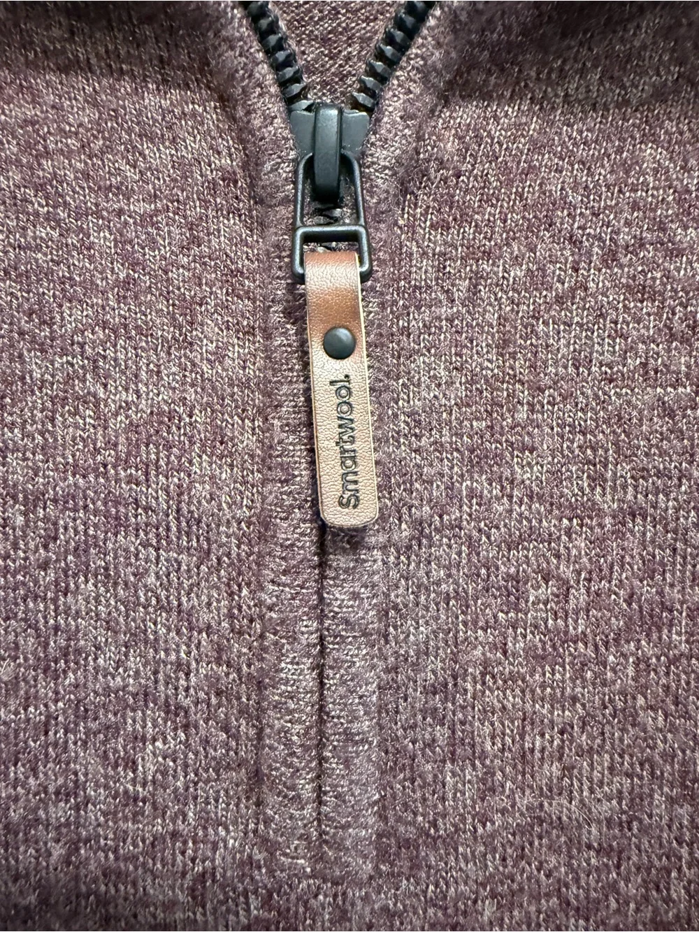 Smartwool Men's XL Quarter Zip Maroon Pullover